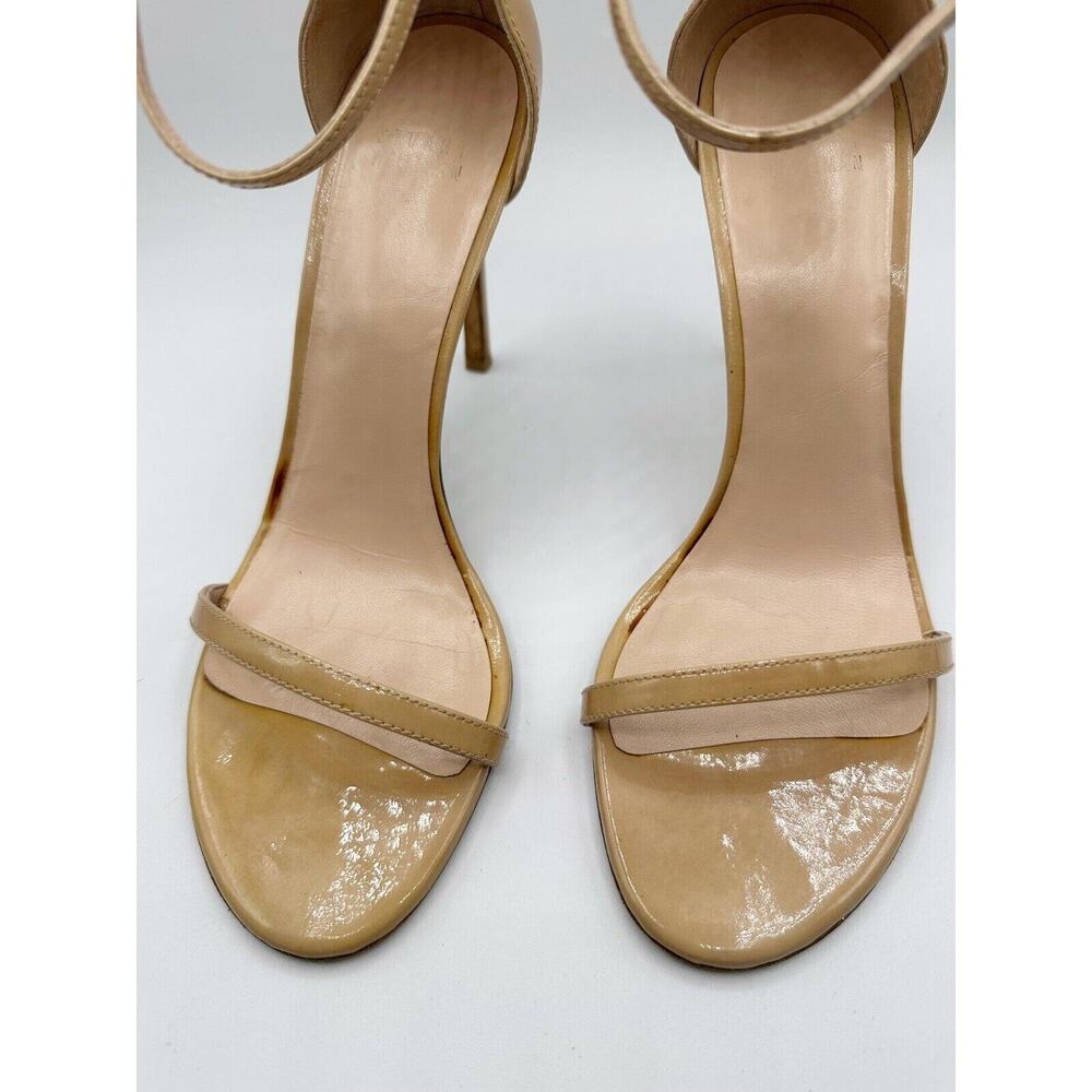 Stuart Weitzman Nudistsong Stiletto Ankle Wrap Leather Heels Adobe Aniline 8.5 - Picture 8 of 10